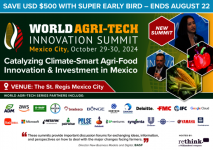 World Agri-Tech Mexico City, Oct 29-30, 2024