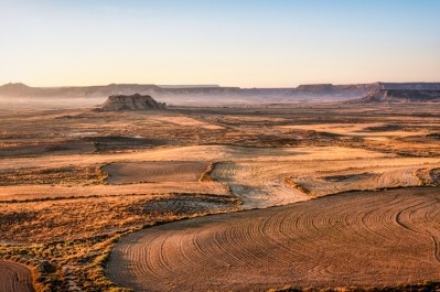 The desert of Bardenas Reales in Navarra, Spain. Image: Getty/Eloi_Omella