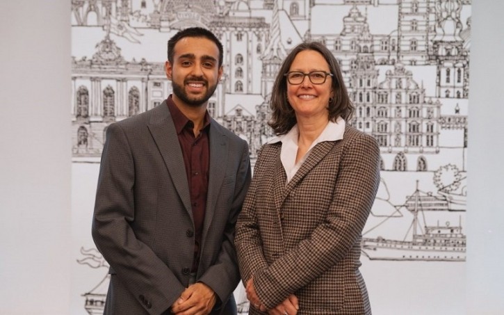 PheroSyn’s co-founder and chief executive officer Dr Mary Ellis, and co-founder and director of operations, Daniel Bahia. The Rothamsted Research spin-out specialises in supplying insect pheromones that cannot be produced through current commercial production methods.